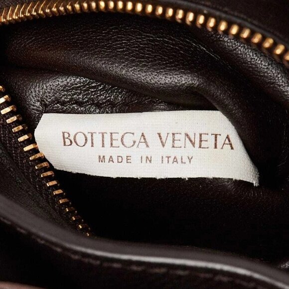 Bottega Veneta Brown Woven Leather Maxi Weave Padded Cassette Chain Bag - Picture 9 of 10